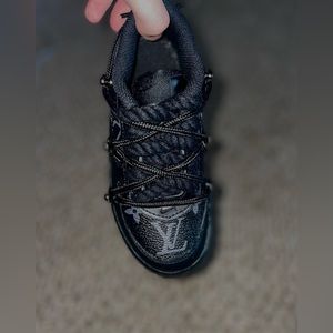 Custom black air forces